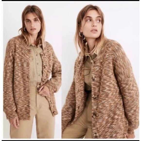 Madewell Space-Dyed Winstead Cardigan knit Sweater size xsmall - Picture 5 of 10